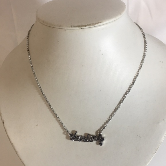 Lucky Brand Darling spellout cursive necklace new - Picture 5 of 5